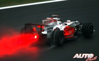 Giancarlo Fisichella con Force India en el circuito de Interlagos, durante el Gran Premio de Brasil de Fórmula 1 de 2008.