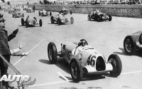 Salida del Grand Prix de Trípoli de 1936.