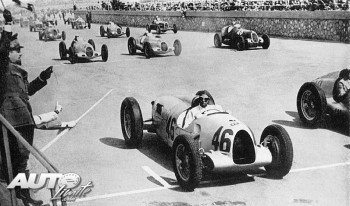 Salida del Grand Prix de Trípoli de 1936.