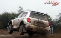 Sébastien Ogier con el Skoda Fabia S2000 en el Rally de Argentina 2012.