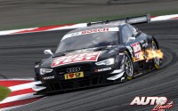 Timo Scheider con el Audi RS5 DTM del equipo Audi Sport Team Abt, durante un prueba puntuable para el Campeonato Alemán de Turismos DTM 2013.