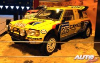 Peugeot 205 T16 Rally-Raid pilotado por Philippe Wambergue en 1987. Motor 1.9 Turbo / 310 CV / 1.300 kg de peso.