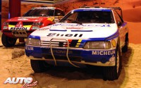 Peugeot 405 T16 Rally-Raid pilotado por Jacky Ickx en 1988. Motor 1.9 Turbo / 350 CV / 1.300 kg de peso.