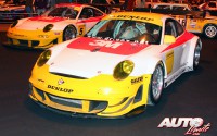 Este Porsche 997 RSR de 2008 cuenta con un motor 3.8 de seis cilindros bóxer que desarrolla 460 CV a 8.000 rpm con un peso de 1.225 kg.