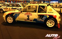 Peugeot 205 T16 Evo I Grupo B pilotado por Ari Vatanen en 1984. Motor 1.8 Turbo / 340 CV a 8.000 rpm / 910 kg de peso.