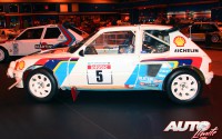 Peugeot 205 T16 Evo II Grupo B pilotado por Bruno Saby en 1986. Motor 1.8 Turbo / 450 CV a 7.500 rpm / 910 kg de peso.