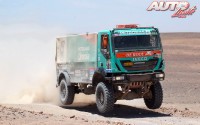 Pep Vila (Iveco) en la 5ª etapa del Rally Dakar 2015, disputada entre las localidades chilenas de Copiapó y Antofagasta.