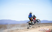 Jordi Viladoms (KTM) en la 5ª etapa del Rally Dakar 2015, disputada entre las localidades chilenas de Copiapó y Antofagasta.