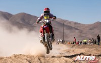 Paulo Goncalves (Honda) en la 5ª etapa del Rally Dakar 2015, disputada entre las localidades chilenas de Copiapó y Antofagasta.