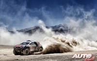 Cyril Despres con el Peugeot 2008 DKR en la 5ª etapa del Rally Dakar 2015, disputada entre las localidades chilenas de Copiapó y Antofagasta.