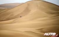 Ruben Faria (KTM) en la 9ª etapa del Rally Dakar 2015, disputada entre las localidades chilenas de Iquique y Calama.