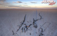 Llegada al Salar de Uyuni (Bolivia) en la 7ª etapa del Rally Dakar 2015.