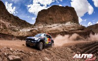 Nasser Al-Attiyah con el MINI ALL4 Racing en la 10ª etapa del Rally Dakar 2015, disputada entre Calama (Chile) y Salta (Argentina).