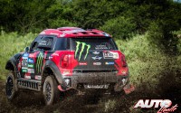 Orlando Terranova con el MINI ALL4 Racing en la 11ª etapa del Rally Dakar 2015, disputada entre las localidades argentinas de Salta y Termas de Río Hondo.