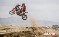 Daniel Nosiglia Jager, a los mandos de su Honda CRF 450 Rally, durante el Rally Dakar 2019.