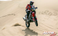 Walter Nosiglia Jager, a los mandos de su Honda CRF 450 Rally, durante el Rally Dakar 2019.